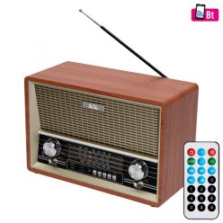 RRT_4B SAL RRT 4B retro asztali rádió, multimédia lejátszó, BT, USB/MicroSD, AUX, Rádió, EQ, ~16 ór