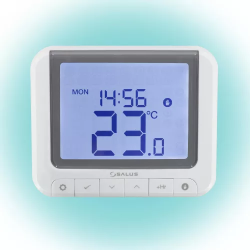RT520 SALUS RT520 vezetékes szobatermosztát, Opentherm csatlakozó, kontaktus kimenet, LCD, PIN kód,