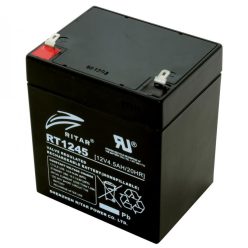 RT_1245E Ritar RT 1245E ólomakkumulátor, 12V/4,5 Ah, 5 éves élettartam, zárt konstrukció