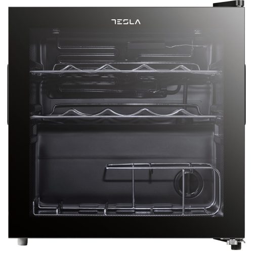 Tesla RW044M borhűtő, 44 Liter nettó térfogat, 14 palack kapacitás, üvegajtó
