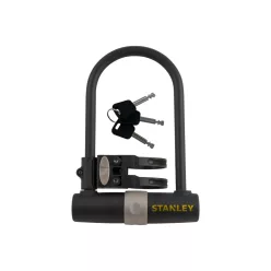S755-201 STANLEY S755-201 kerékpár zár, U-alakú, 3 kulcsos, 247 mm hosszúság