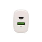 SA20PPS HOME SA20PPS USB hálózati gyorstöltő, 20 Watt, 2in1: USB-A + USB-C aljzat, QC + PD + PPS gy