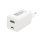 SA65PPS HOME SA65PPS USB hálózati szupergyors töltő, 65Watt, 2in1: USB-A + USB-C aljzat, QC + PD + 