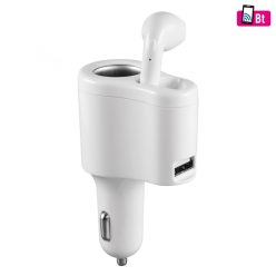 SABT_31 SAL SABT 31 fülhallgató autós töltővel, 3 in 1, monó headset, 3,1 A gyorstöltő, ~2 óra üzem