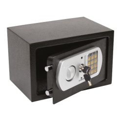 SAFETREZOR HOME SAFETREZOR digitális bútorszéf, acél, 3-8 jegyű tetszőleges kód, puha textil betét,