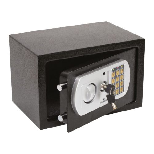 SAFETREZOR HOME SAFETREZOR digitális bútorszéf, acél, 3-8 jegyű tetszőleges kód, puha textil betét,