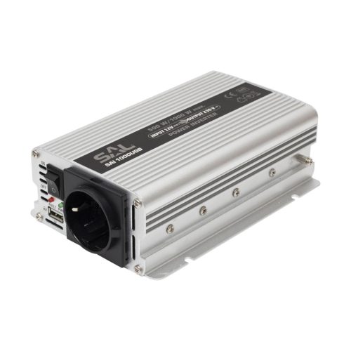 SAI_1000USB SAL SAI 1000USB feszültségátalakító, 500 W, inverter, 500 mA USB töltő, gyermekzár