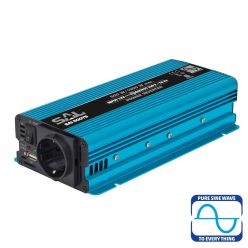 SAI_500TS SAL SAI 500TS tiszta szinuszos feszültségátalakító, 500 W, inverter, 2,1 A USB gyorstöltő