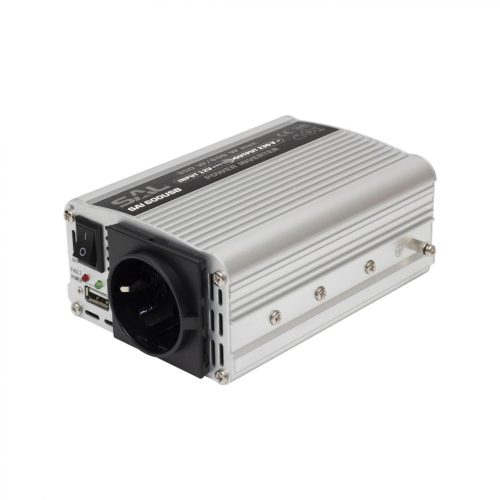 SAI_600USB SAL SAI 600USB feszültségátalakító, 300 W, inverter, 500 mA USB töltő, gyermekzár