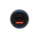 SAU34AC SAL SAU34AC autós USB töltő, 2in1, USB-A, USB-C, gyorstöltő, dupla töltő