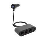 SAU80W SAL SAU80W autós feszültségelosztó és USB töltő, 3.4A USB töltő, max.80Watt, fém burkolat, V