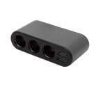 SAU80W SAL SAU80W autós feszültségelosztó és USB töltő, 3.4A USB töltő, max.80Watt, fém burkolat, V