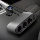 SAU80W SAL SAU80W autós feszültségelosztó és USB töltő, 3.4A USB töltő, max.80Watt, fém burkolat, V
