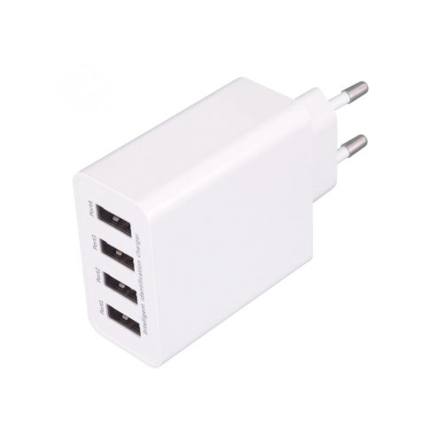 HOME SA 50USB USB hálózati töltő, nagyáramú gyorstöltés, 4db 5V/3,1 A megosztott USB kimenet