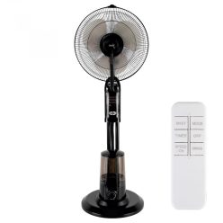   HOME SFM 41/BK párásító ventilátor, 75 W, 3 literes víztartály, 3 fokozat, 75°-os oszcillálás, távirányító, fekete,