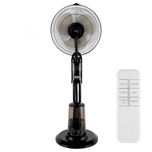 HOME SFM 41/BK párásító ventilátor, 75 W, 3 literes víztartály, 3 fokozat, 75°-os oszcillálás, távirányító, fekete,