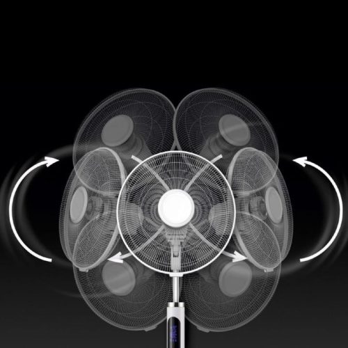 SFR_40_3D Home SFR 40 3D álló ventilátor, 60 W, 3 fokozat, 40 cm-es lapátátmérő, 3D-s oszcillálás, 