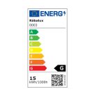 HOME SKL 12 sókristálylámpa, fa talp E14 foglalattal, 1,5 m tápkábel kapcsolóval, 1-2 kg tömegű, 15 W-os izzó tartozék, 230 V