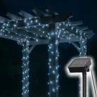 SLC200WH Home SLC200WH szolár fényfüzér, 200db hidegfehér LED, 14m hosszúság, zöld vezeték, kültéri