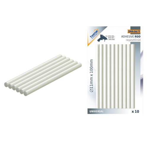SMA_067T Home SMA 067T ragasztórúd, ∅11mmx100mm, 10dbx11g, SMA 008, SMA 007, SMA 006, GK-380B ragas