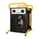 STANLEY ST-05-400-E hordozható elektromos ventilátoros ipari fűtőtest, 2500W/5000W, IPX4 védelem