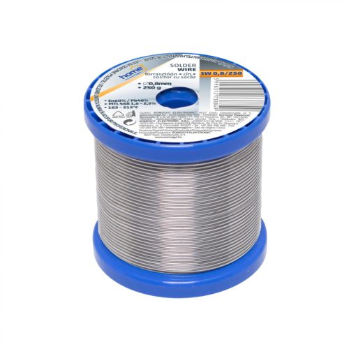 SW_0_8_250 Home SW 0,8/250 forrasztóón, 0,8mm, 250g, európai gyártótól származó kiváló minőségű for
