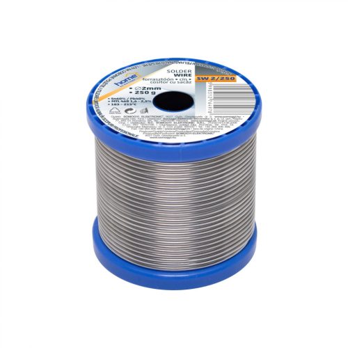 SW_2_250 Home SW 2/250 forrasztóón, 2mm, 250g, európai gyártótól származó kiváló minőségű forrasztó