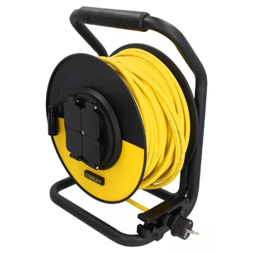 SXCR-122 STANLEY SXCR-122 kábeldob, IP20, 15m kábellel, H07RN-F 3G1,5, max 3200 W, 4 védőérintkezős