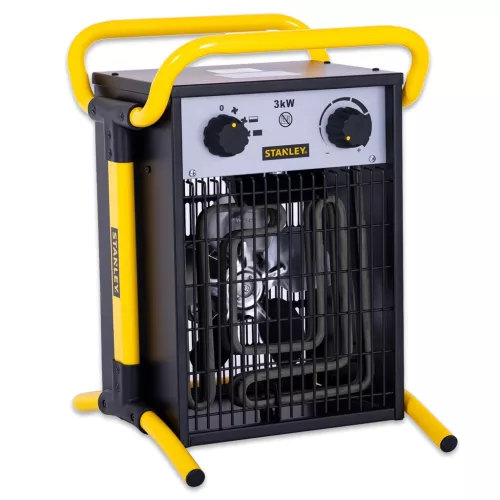 SXJH203000E STANLEY SXJH203000E fűtőtest, 3000 W, 2 fokozat, fém ház, termosztát, IPX4 védelem, túl
