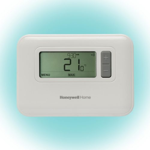 Honeywell HOME T3C110AEU programozható szobatermosztát, LCD, időszámítás váltás, 7 napos programozhatóság, extra funkciók, fagyvédelem