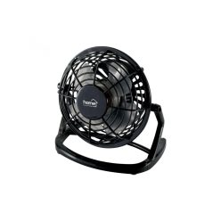   HOME TF 10 USB asztali ventilátor, 2,5 W, 10 cm-es lapátátmérő, 1 fokozat, 1,4 m USB vezeték, fekete