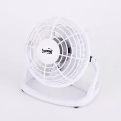   HOME TF 10 USB/WH asztali ventilátor, 2,5 W, 10 cm-es lapátátmérő, 1 fokozat, 1,4 m USB vezeték, fehér