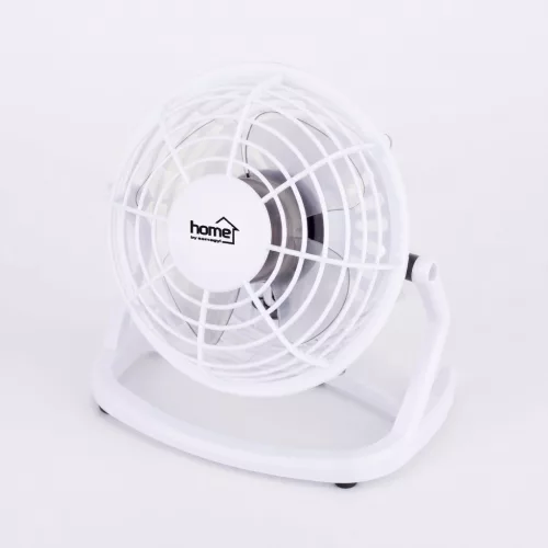 HOME TF 10 USB/WH asztali ventilátor, 2,5 W, 10 cm-es lapátátmérő, 1 fokozat, 1,4 m USB vezeték, fehér