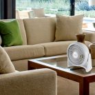 HOME TF 23 TURBO asztali/fali ventilátor, 50 W, 3 fokozat, 23 cm-es lapátátmérő, 90°-ban dönthető fej, fehér