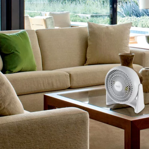TF_23_TURBO Home TF 23 TURBO asztali/fali ventilátor, 50 W, 3 fokozat, 23 cm-es lapátátmérő, 90°-ba