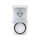 HOME TG 24 mechanikus időzítő óra, max. 16 A / 3680 W, 24 óra programozhatóság, IP44, kültéri