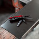 True Utlity Ti Pocket Multi Tool, TRU-MTL-0004-G, 7 funkicós titán szerszámkészlet, 7 cm titán-nitrid penge, eloxált alumínium ház