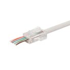 TS_51PRO Home TS 51PRO átmenő dugó, 8P/8C (RJ 45), nyitott front, gyors szerelhetőség
