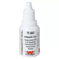 TS_560 Home TS 560 forrasztóolaj, kismértékben aktivált klórmentes folyósító szer villamos ipari és