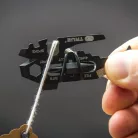 TU206K True Utility Fishface, TU206K, 18 in 1, csavarkulcs, laposfejű csavarhúzó, fekete titánbevon