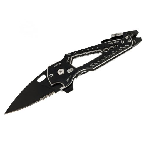 TU6869 True Utility Smartknife+, TU6869, 15 in 1, mágneses bitfej tartó, kábelcsupaszoló, homokfúvo