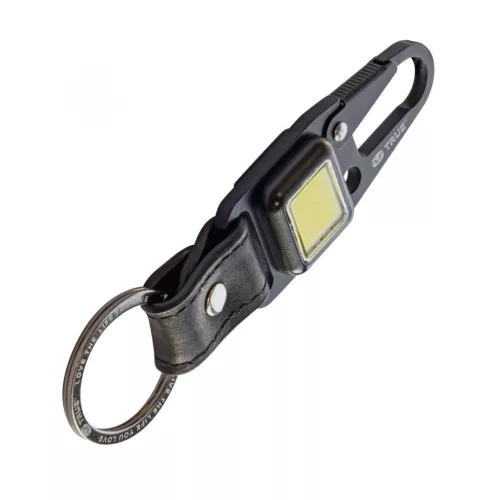 TU918 True Utility Cliplite, TU918, kulcstartó karabiner, tölthető lámpa, 4 funkció, 47 lm COB LED,