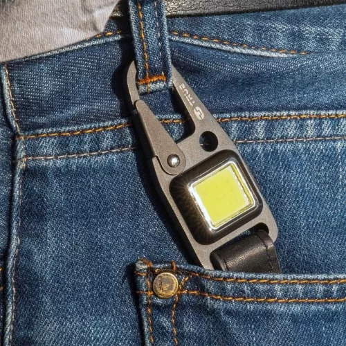 TU918 True Utility Cliplite, TU918, kulcstartó karabiner, tölthető lámpa, 4 funkció, 47 lm COB LED,