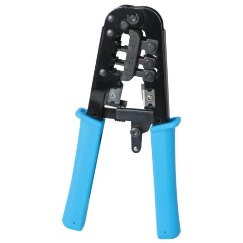 TW_4-6 Home TW 4-6 préselőfogó, telefondugóhoz, 210 mm, 3 mérethez, 2 csupaszolási hossz, fém
