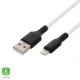 USBAL1 Home USBAL1 töltőkábel, USB A / Lightning, 2.1A, 1m, szövött, fehér