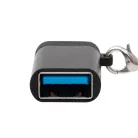 USBCA3 Home USBCA3 usb-c átalakító, USB3.0, 3.0 A, 60 W, USB-C dugó, USB-A aljzat, gyorstöltés, ada