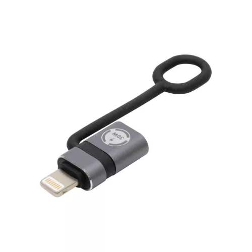 USBCA4 Home USBCA4 USB-C átalakító, 30W, LIGHTNING dugó, USB-C aljzat, gyorstöltés, adattovábbítás