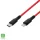 USBCL1 Home USBCL1 töltőkábel, USB-C / Lightning, 2.1A, 1m, szövött, piros