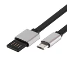 USBF_2 Home USBF 2 töltőkábel, 2 oldalú, fordítható, USB-A dugó, microUSB-B dugó, 2m, 2,1A, adatkáb