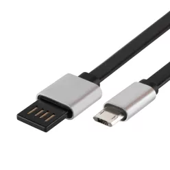 USBF_2 Home USBF 2 töltőkábel, 2 oldalú, fordítható, USB-A dugó, microUSB-B dugó, 2m, 2,1A, adatkáb
